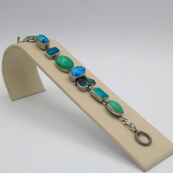 Sterling Silver Multi-Colored Bracelet